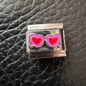 Pink Sunglasses Italian Charm Link